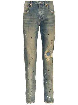 paint splatter jeans by Purple Brand