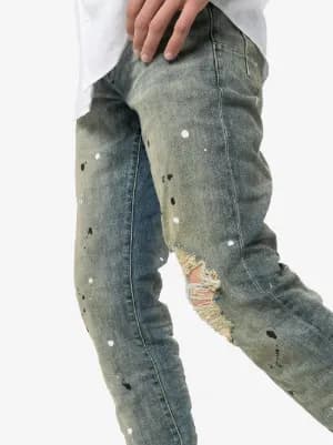 paint splatter jeans by Purple Brand