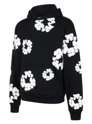 printed "Cotton Wreath" hoodie 4