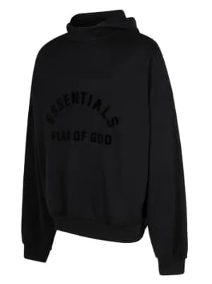 logo-print drop-shoulder hoodie 4
