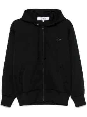 heart-patch zip-up hoodie 2