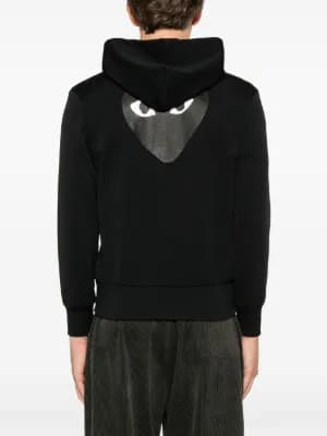 heart-patch zip-up hoodie 5
