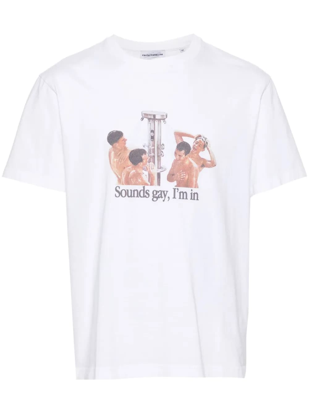Sounds Gay, I'm In cotton T-shirt by CARNE BOLLENTE