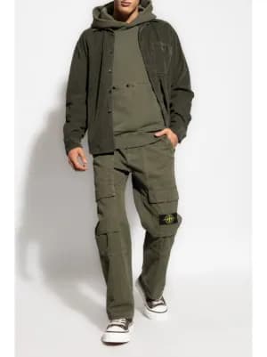 cotton cargo trousers by Stone Island cotton cargo trousers