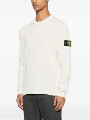 logo-patch sweater by Stone Island logo-patch sweater