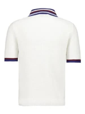 waffle-knit cotton polo shirt by Gucci