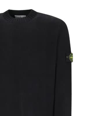 Compass-badge crew-neck sweater by Stone Island Compass-badge crew-neck sweater
