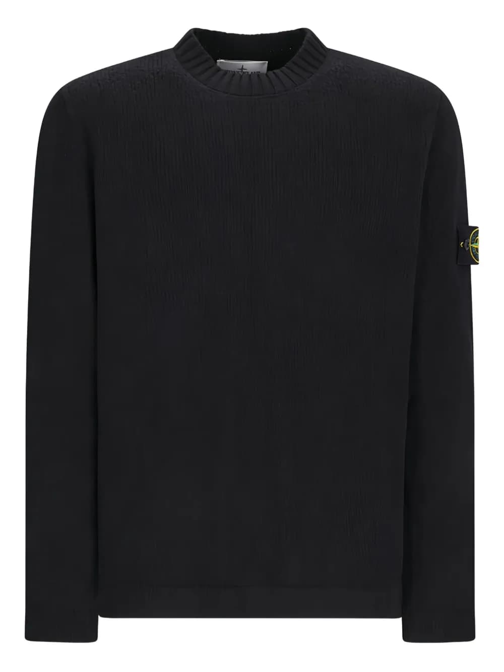 Compass-badge crew-neck sweater by Stone Island Compass-badge crew-neck sweater