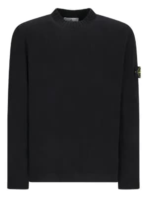 Compass-badge crew-neck sweater by Stone Island Compass-badge crew-neck sweater