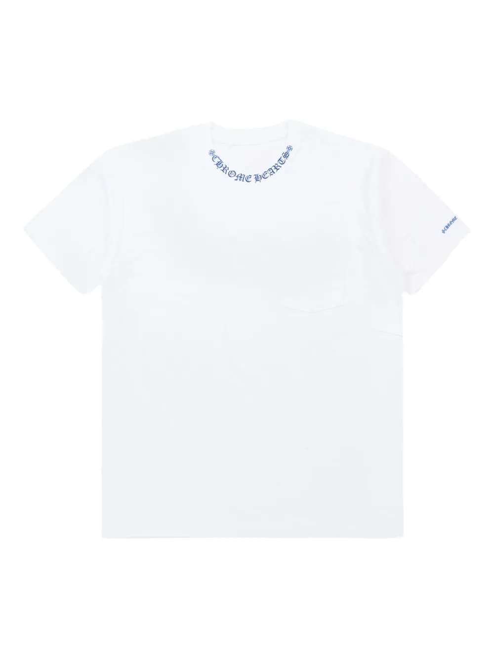 neck-logo pocket T-shirt by Chrome Hearts
