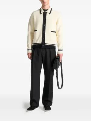 Julien button combed cotton knit cardigan 3