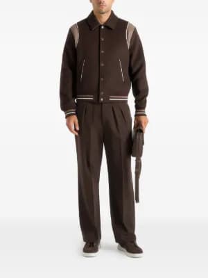Nico contrast wool varsity jacket 3