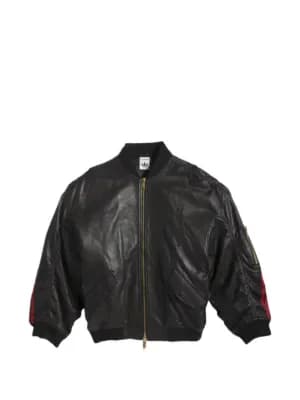 x Willy Chavarria leather bomber jacket 2