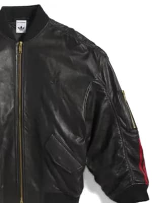 x Willy Chavarria leather bomber jacket 4