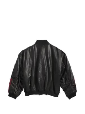 x Willy Chavarria leather bomber jacket 3