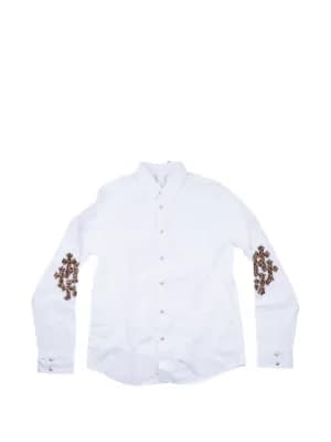 cross-embroidered shirt 2