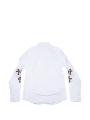 cross-embroidered shirt 3