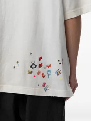 graphic-print distressed t-shirt by Maison MIHARA YASUHIRO