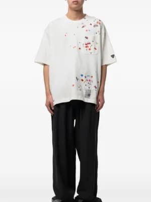 graphic-print distressed t-shirt by Maison MIHARA YASUHIRO