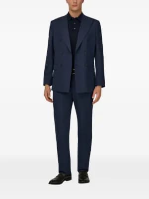 Prince Wales check double-breasted suit 3