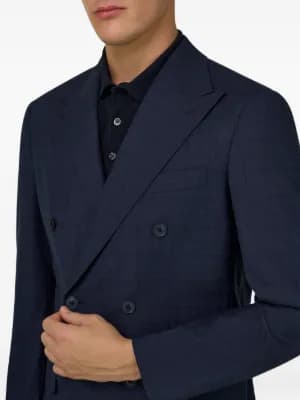 Prince Wales check double-breasted suit 7