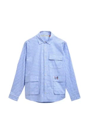 x Paul Smith gingham embroidered-detail shirt 2