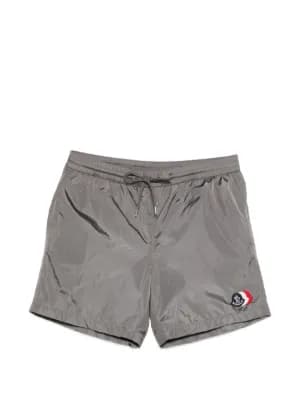 logo-patch swim shorts by Moncler logo-patch swim shorts