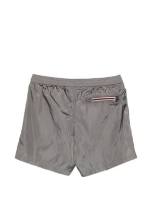 logo-patch swim shorts by Moncler logo-patch swim shorts
