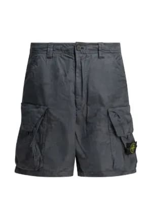 logo-patch shorts by Stone Island logo-patch shorts