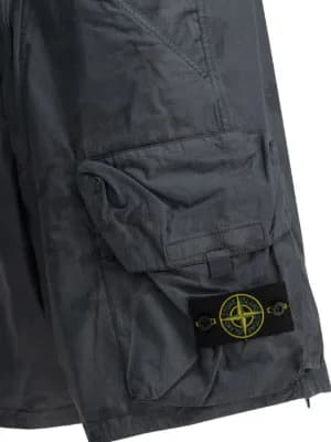 logo-patch shorts by Stone Island logo-patch shorts