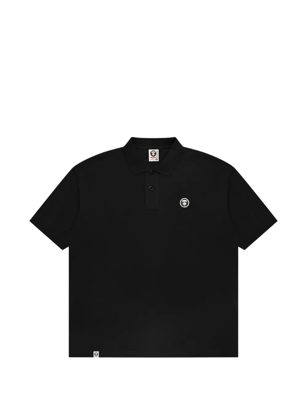 Moonface logo-patch polo shirt by AAPE BY *A BATHING APE®