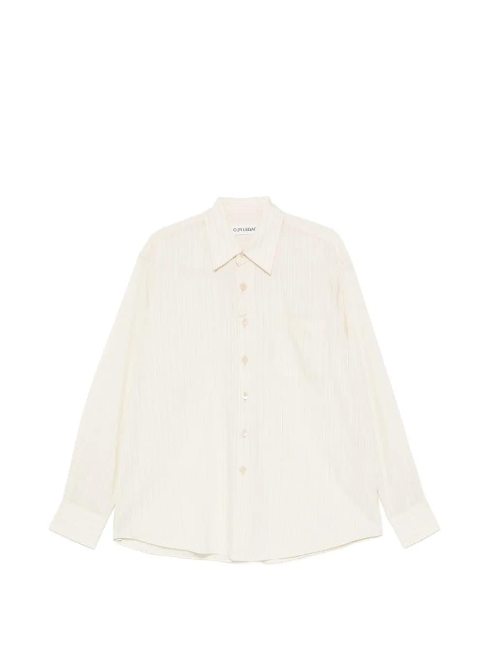 Above pinstriped shirt by OUR LEGACY