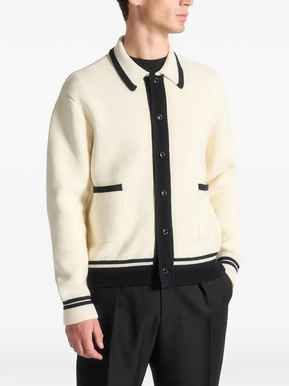 Julien button combed cotton knit cardigan by Manière De Voir
