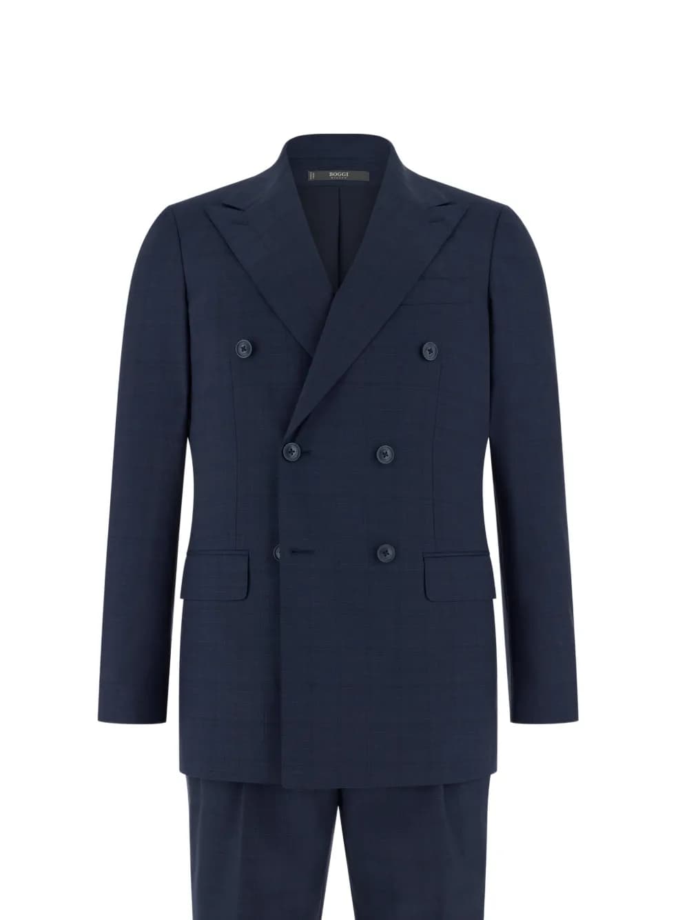Prince Wales check double-breasted suit by Boggi Milano