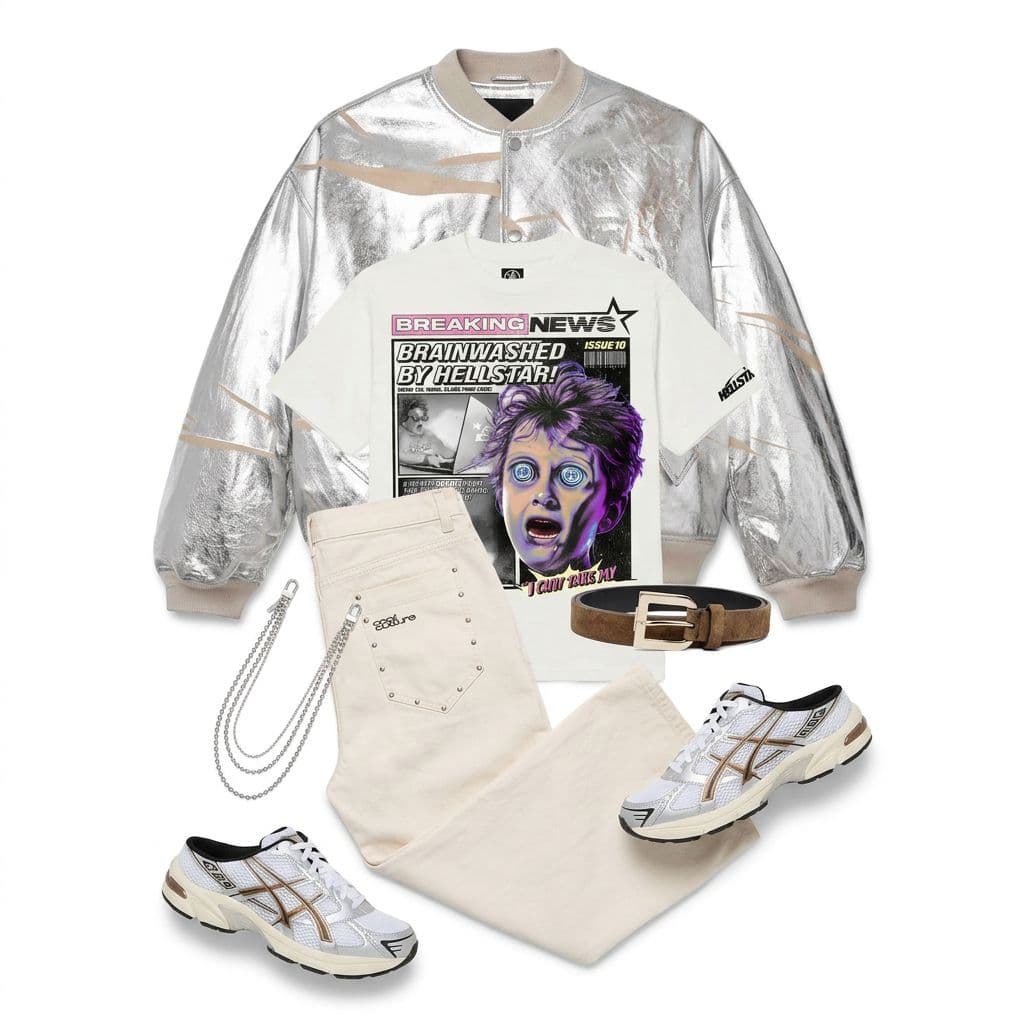 COLD CULTURE + Purple Brand streetwear look