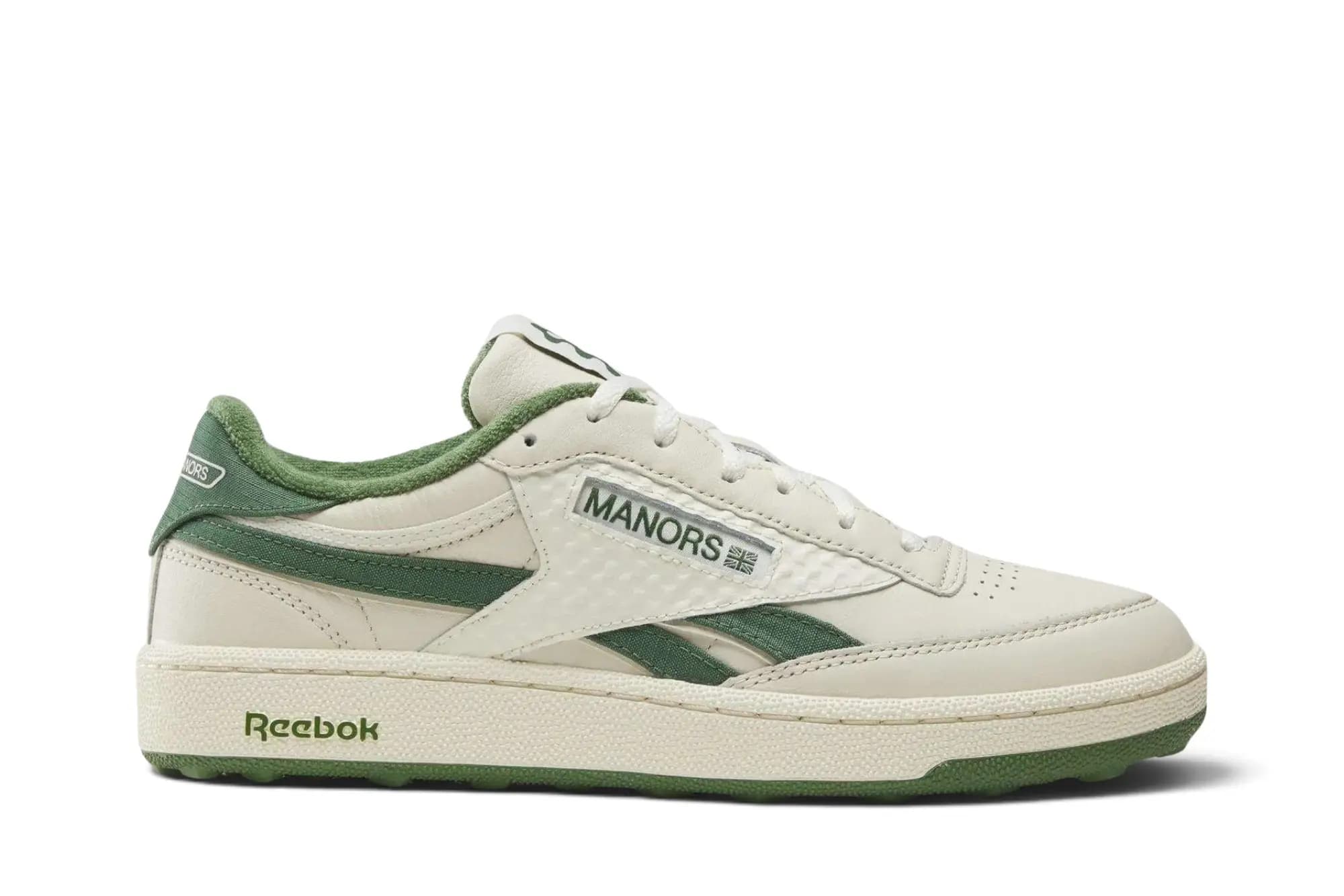 Manors x Reebok Club C Revenge Golf 'Vintage Chalk Legacy Green' by Reebok
