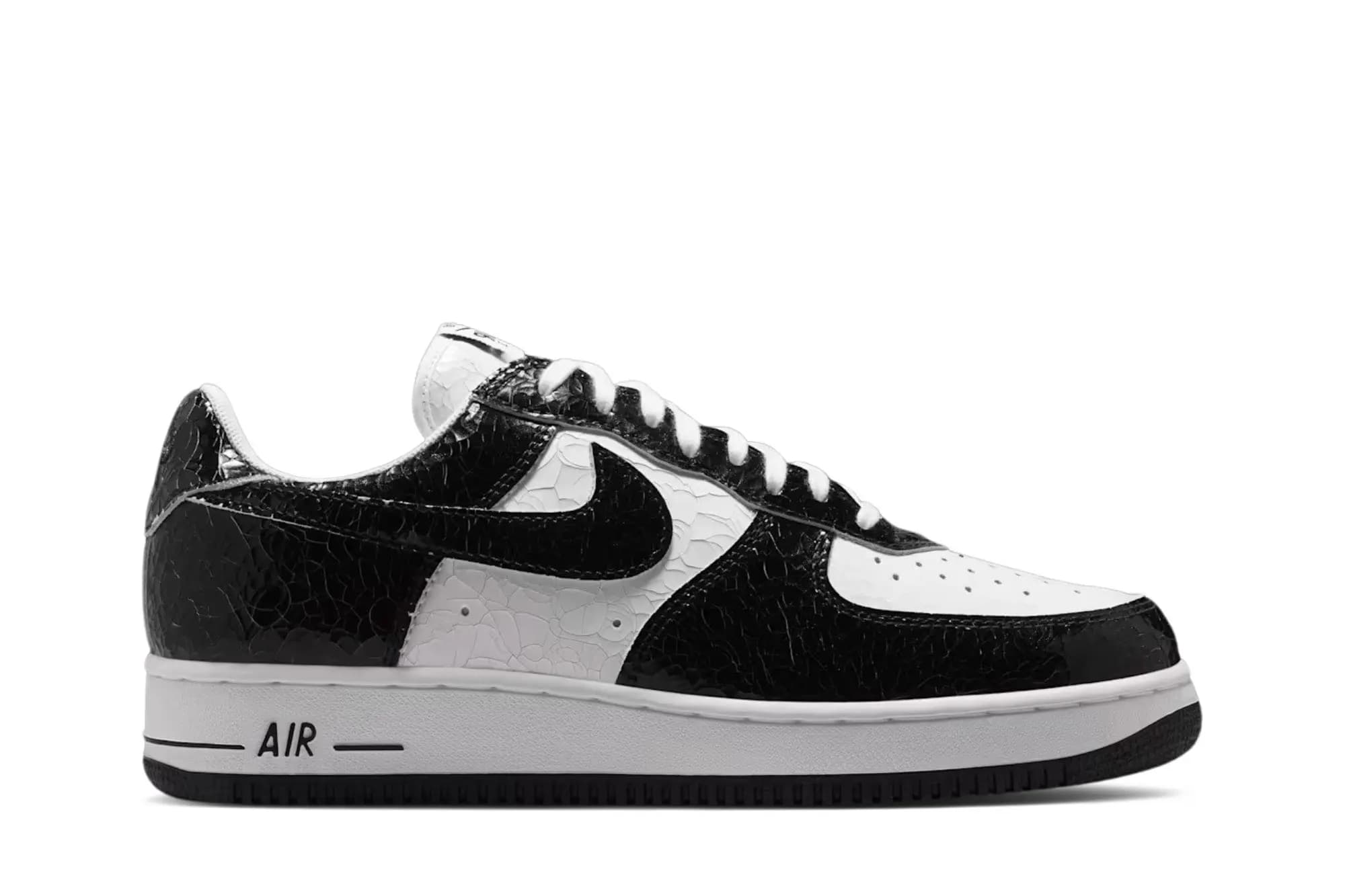Nike Air Force 1 ’01 Cracked Leather Black White* by Nike