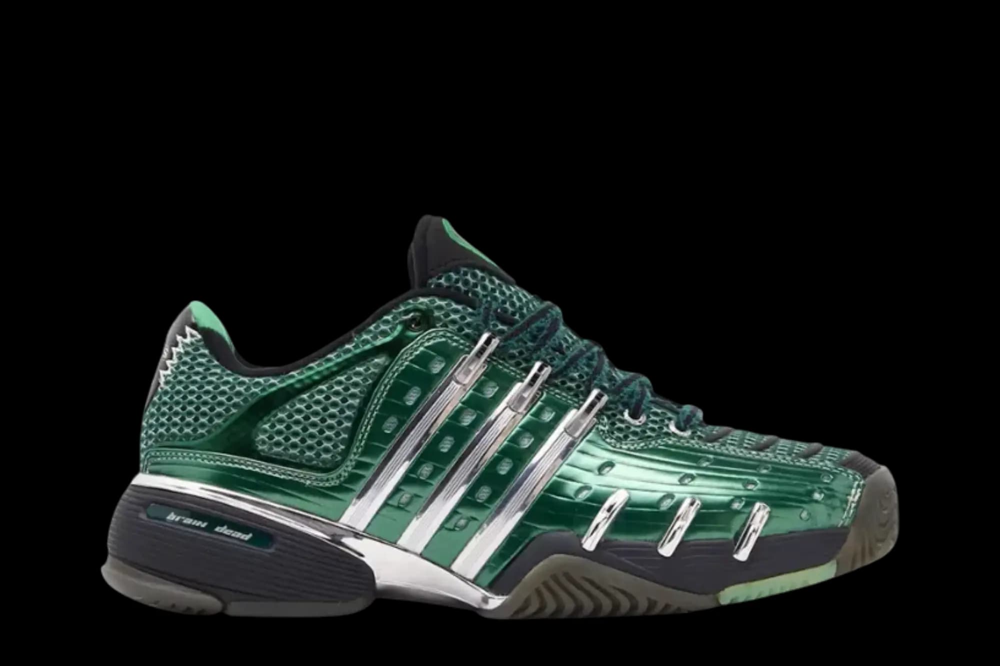 Brain Dead x adidas Barricade 5 'Dark Green Silver Metallic' by Adidas