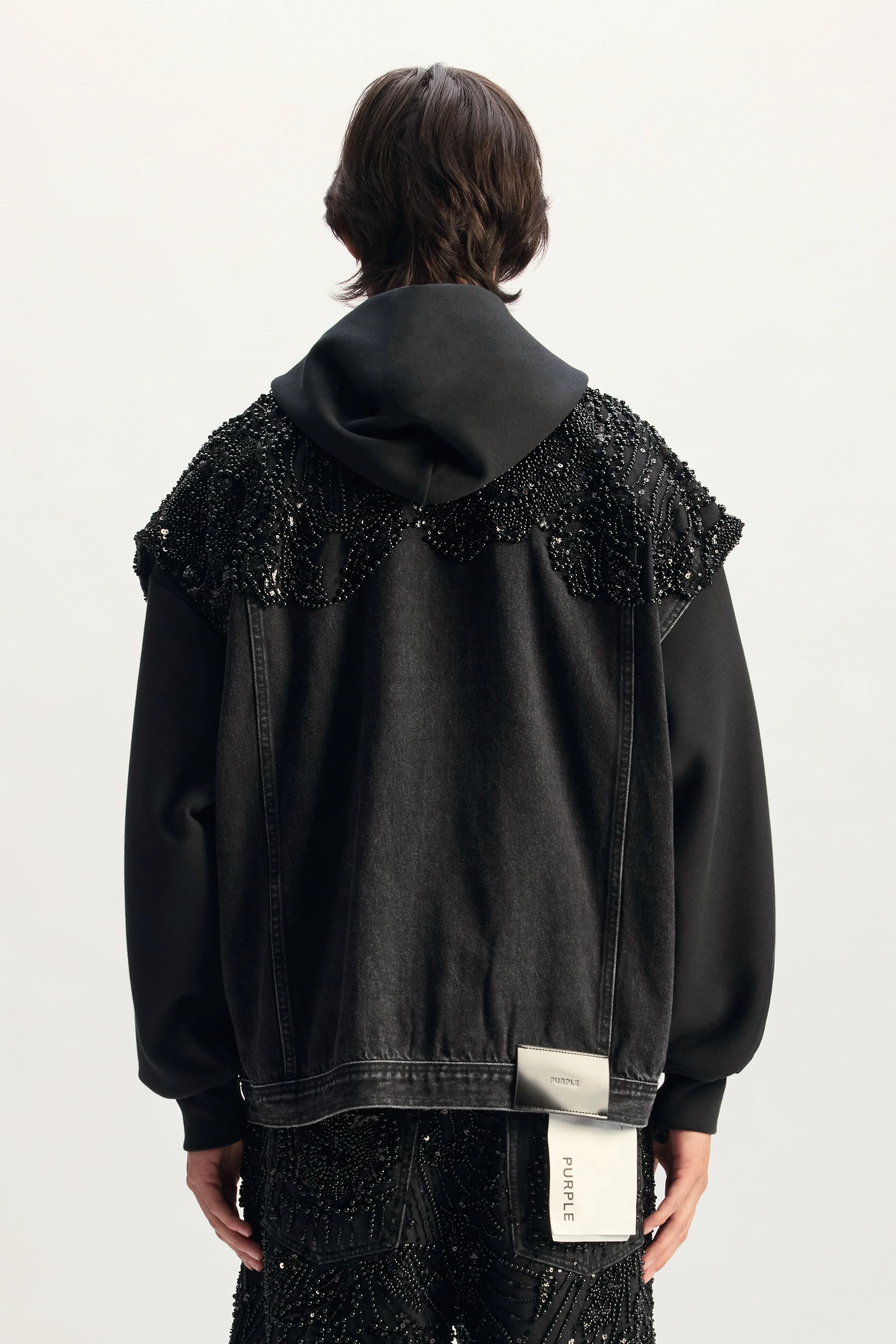 Mesh Embellished Vest by Purple Brand