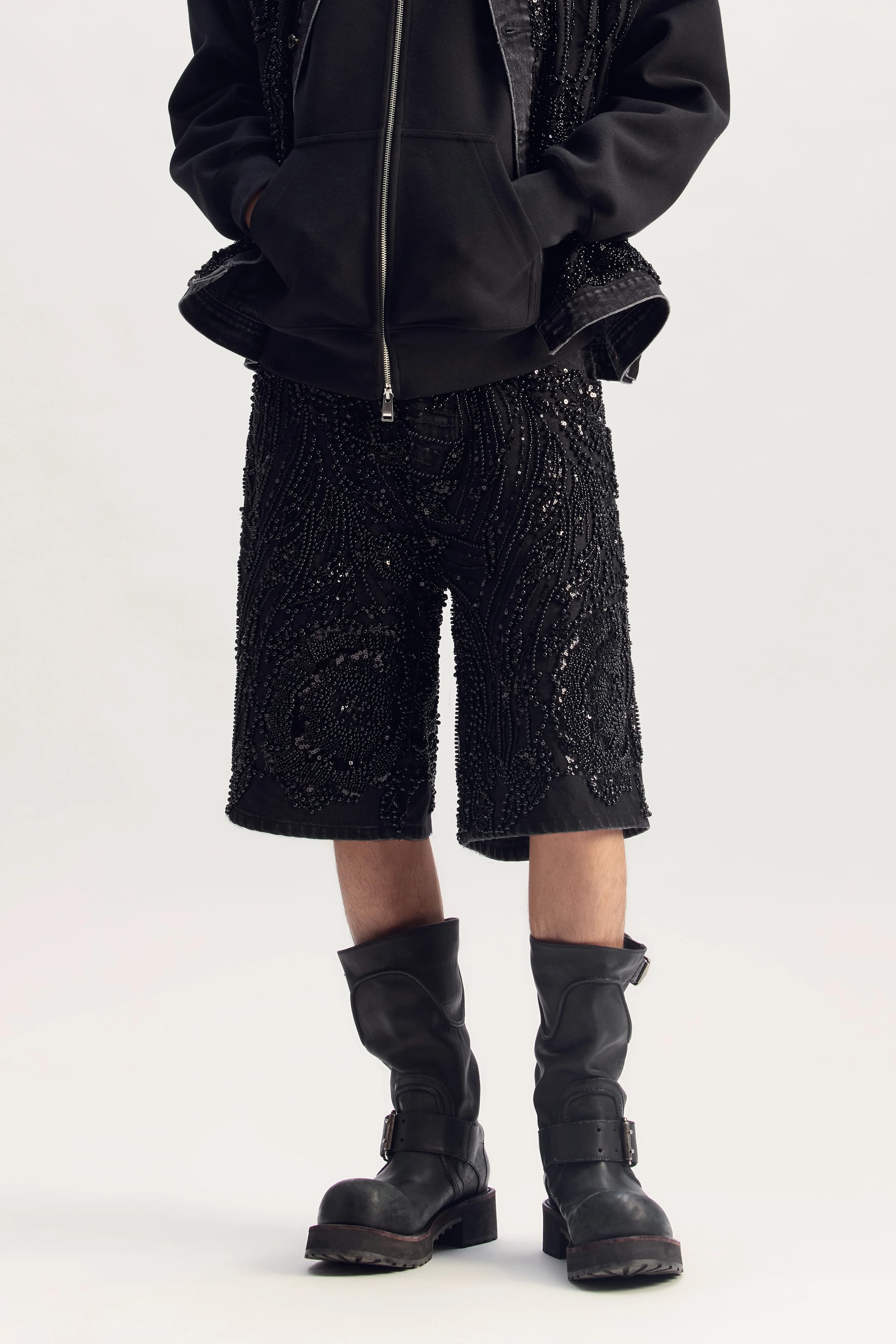 P070 Mesh Embellishment Short 4