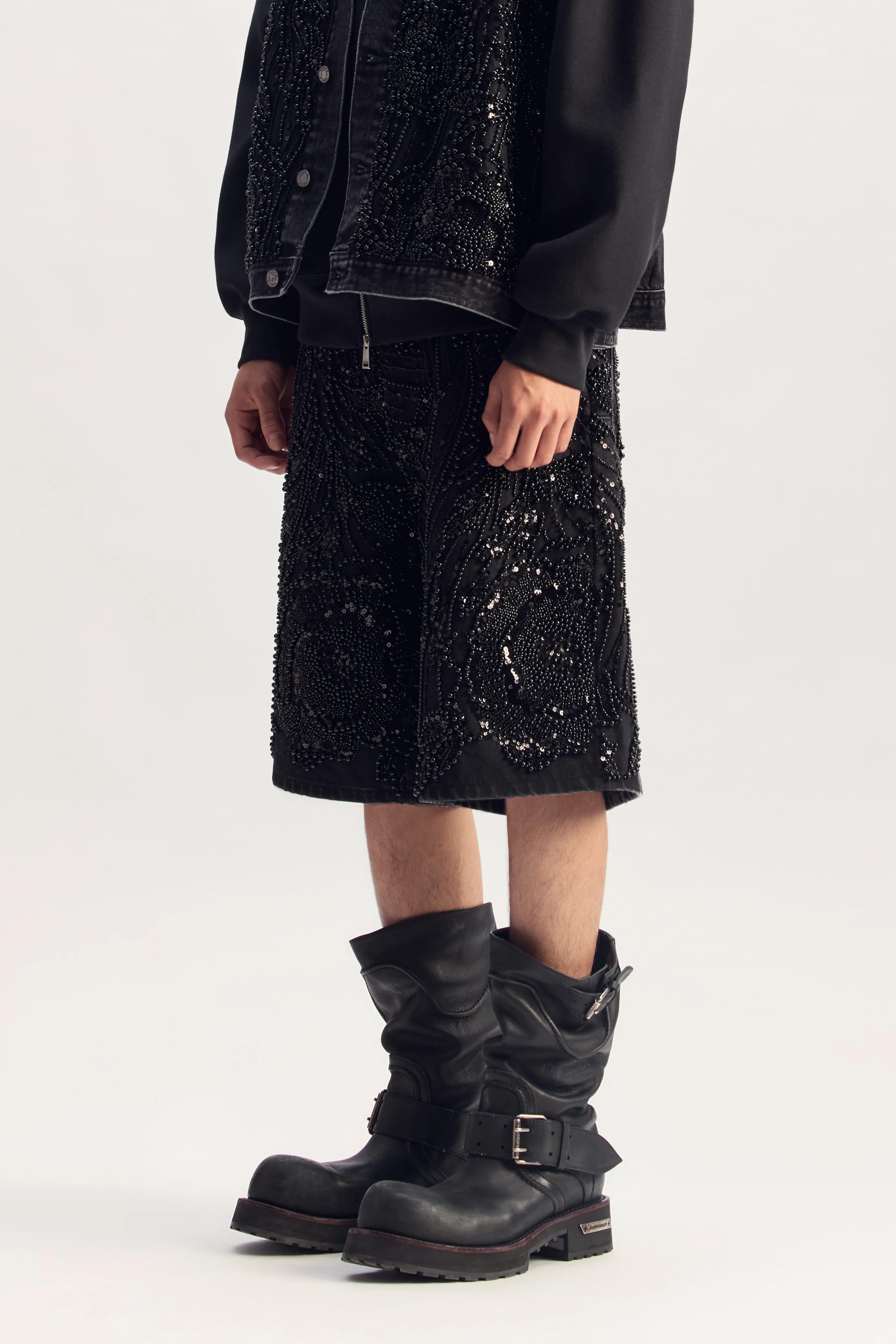 P070 Mesh Embellishment Short 3