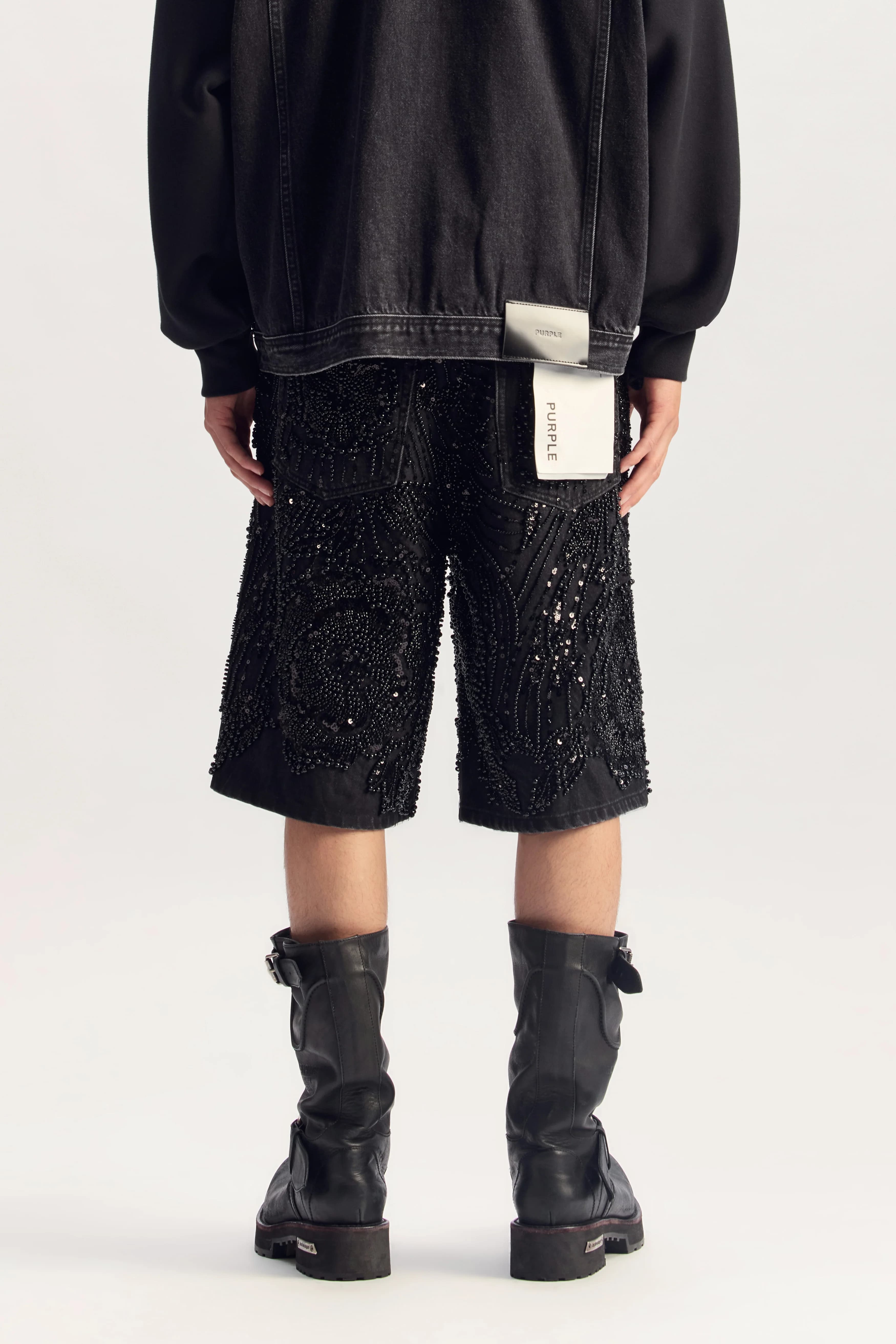 P070 Mesh Embellishment Short 5