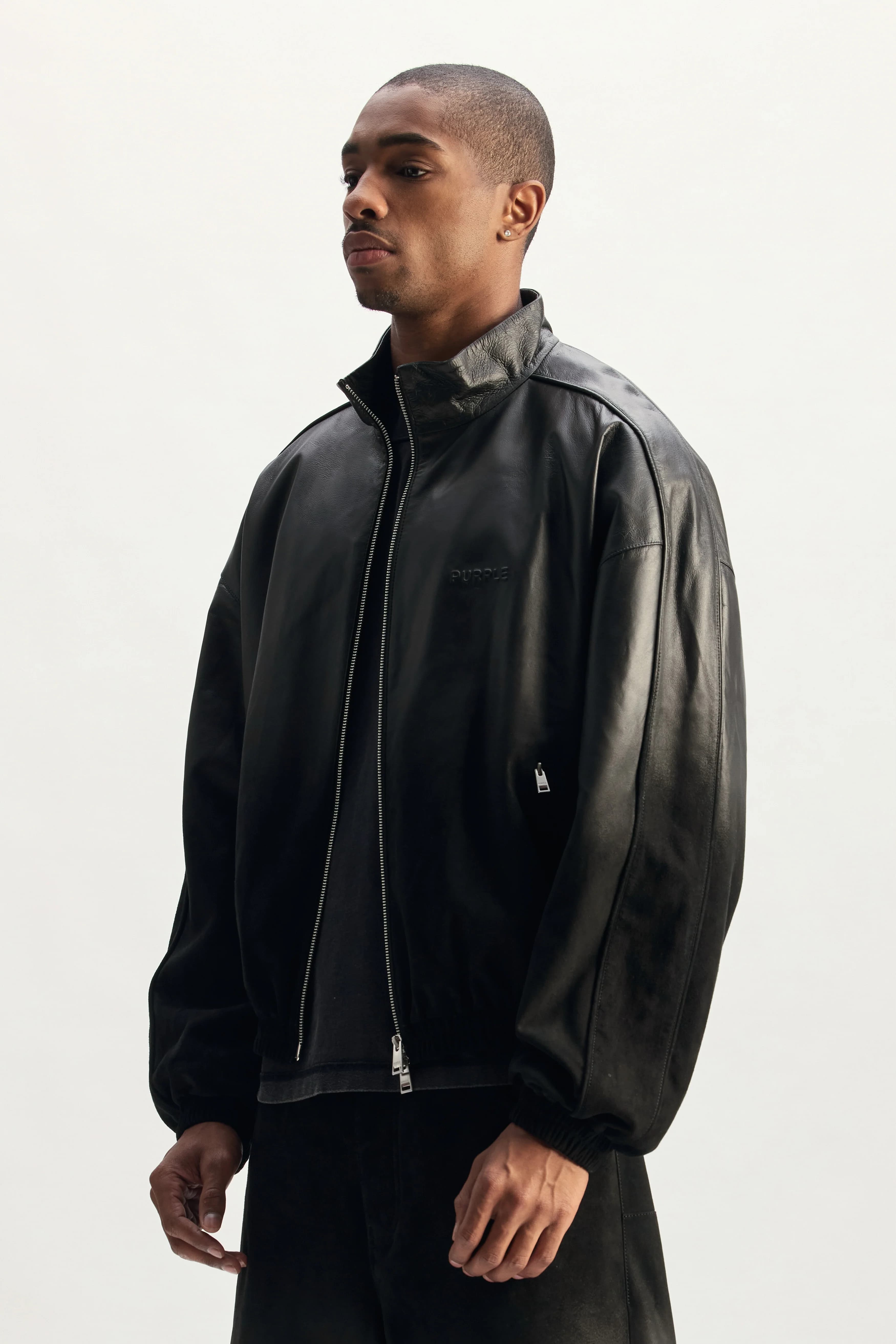 Leather Track Jacket 3