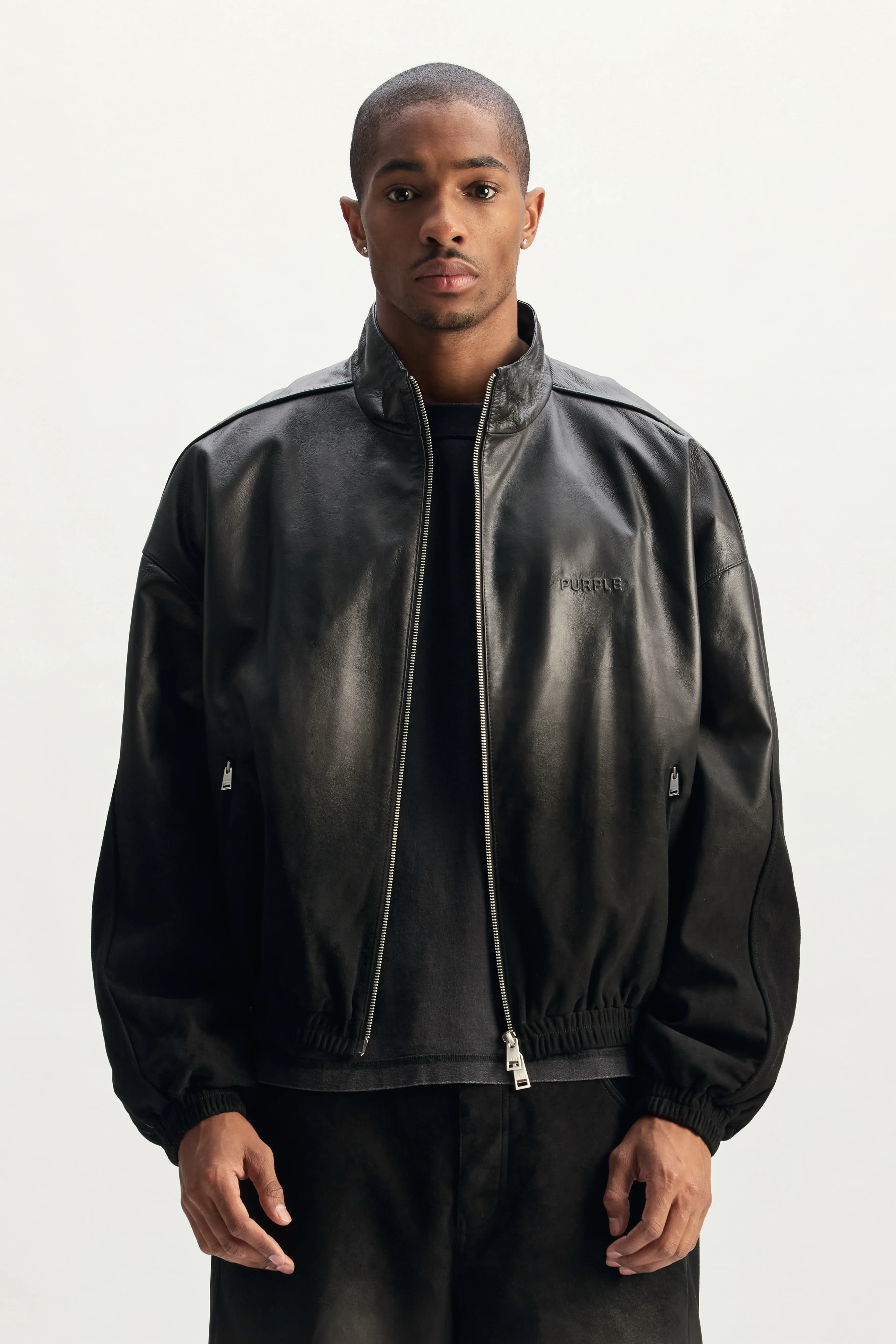 Leather Track Jacket 2