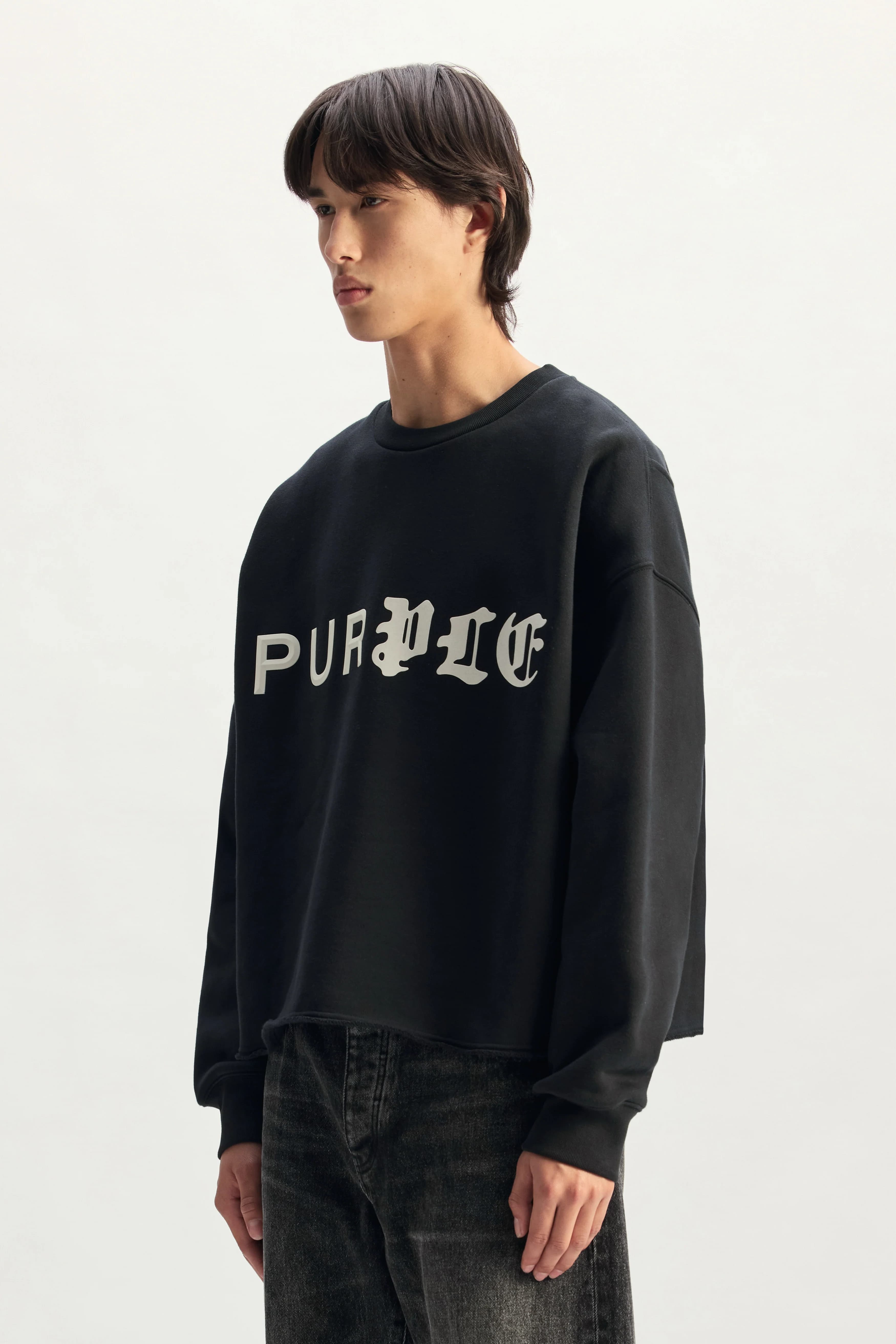 Half & Half Crewneck Sweater 3