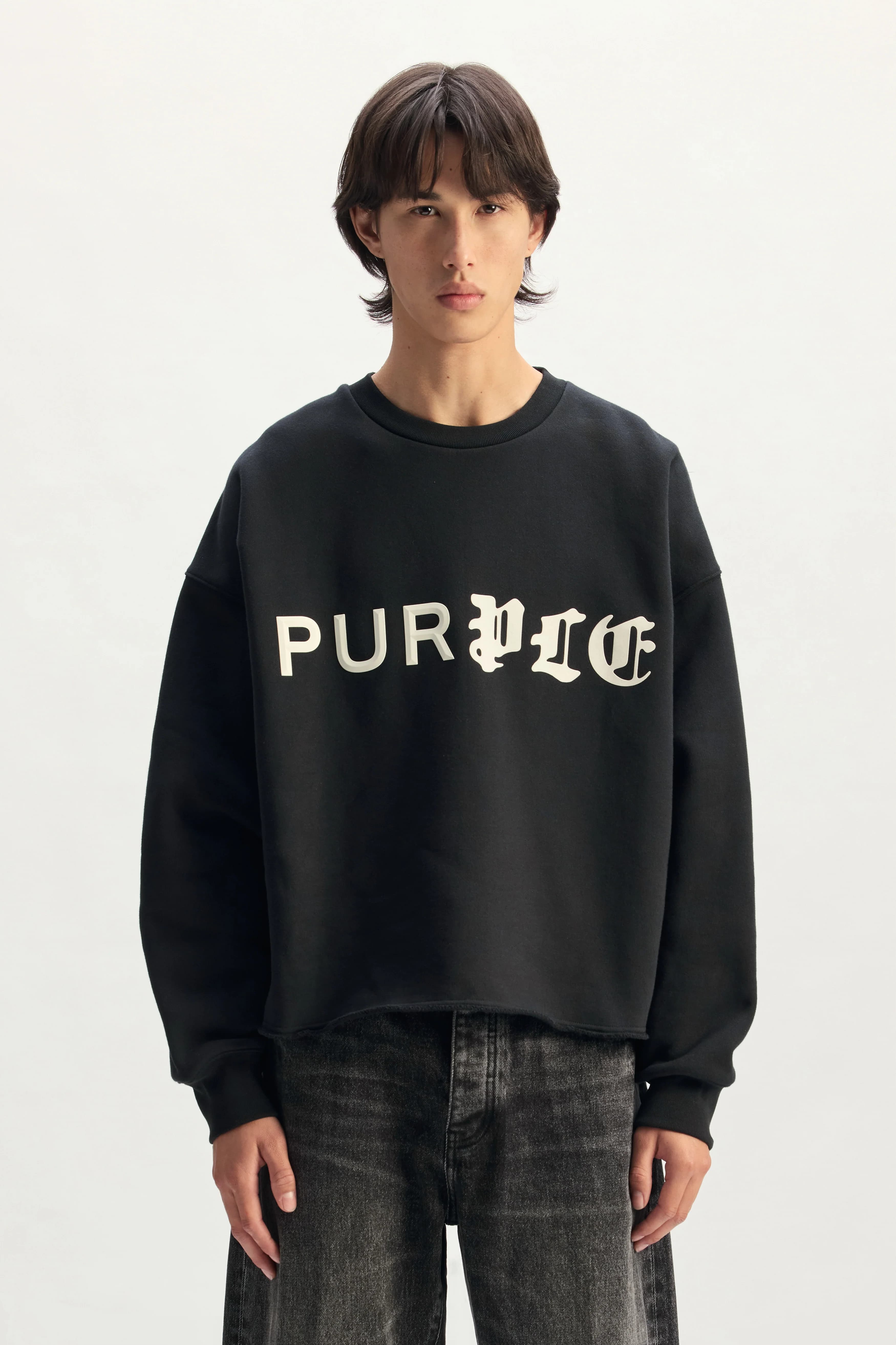 Half & Half Crewneck Sweater 2