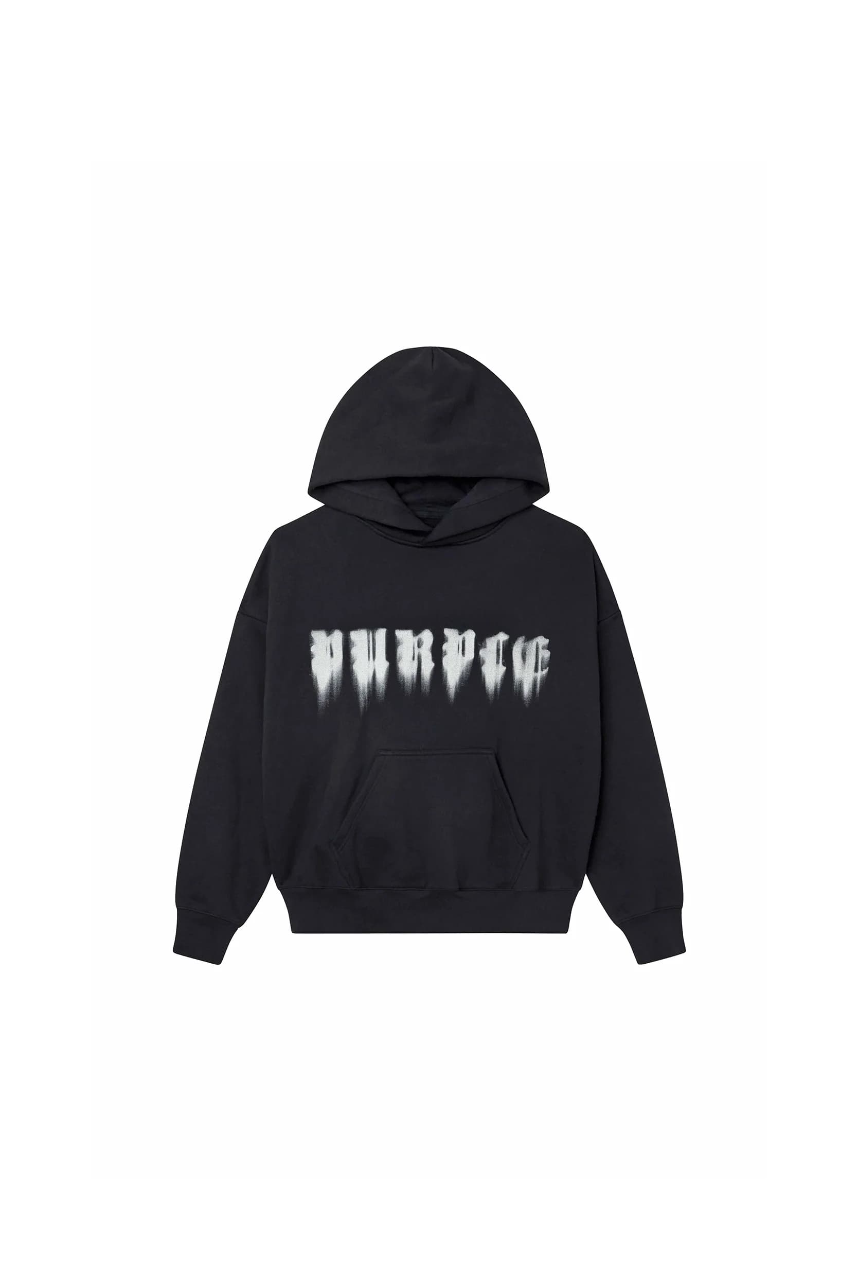 Smudged Gothic Hoodie by Purple Brand
