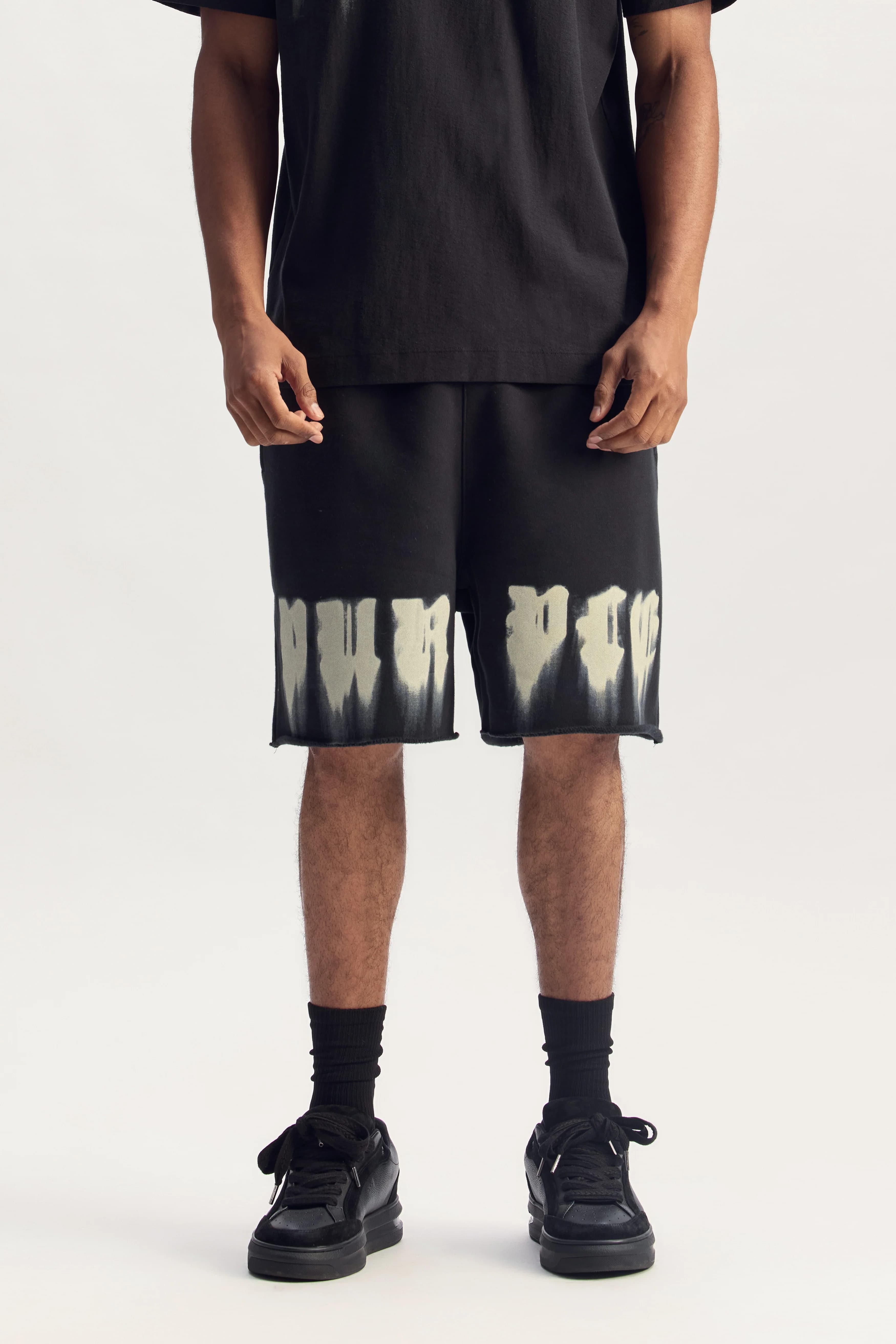 Smudged Gothic Short by Purple Brand