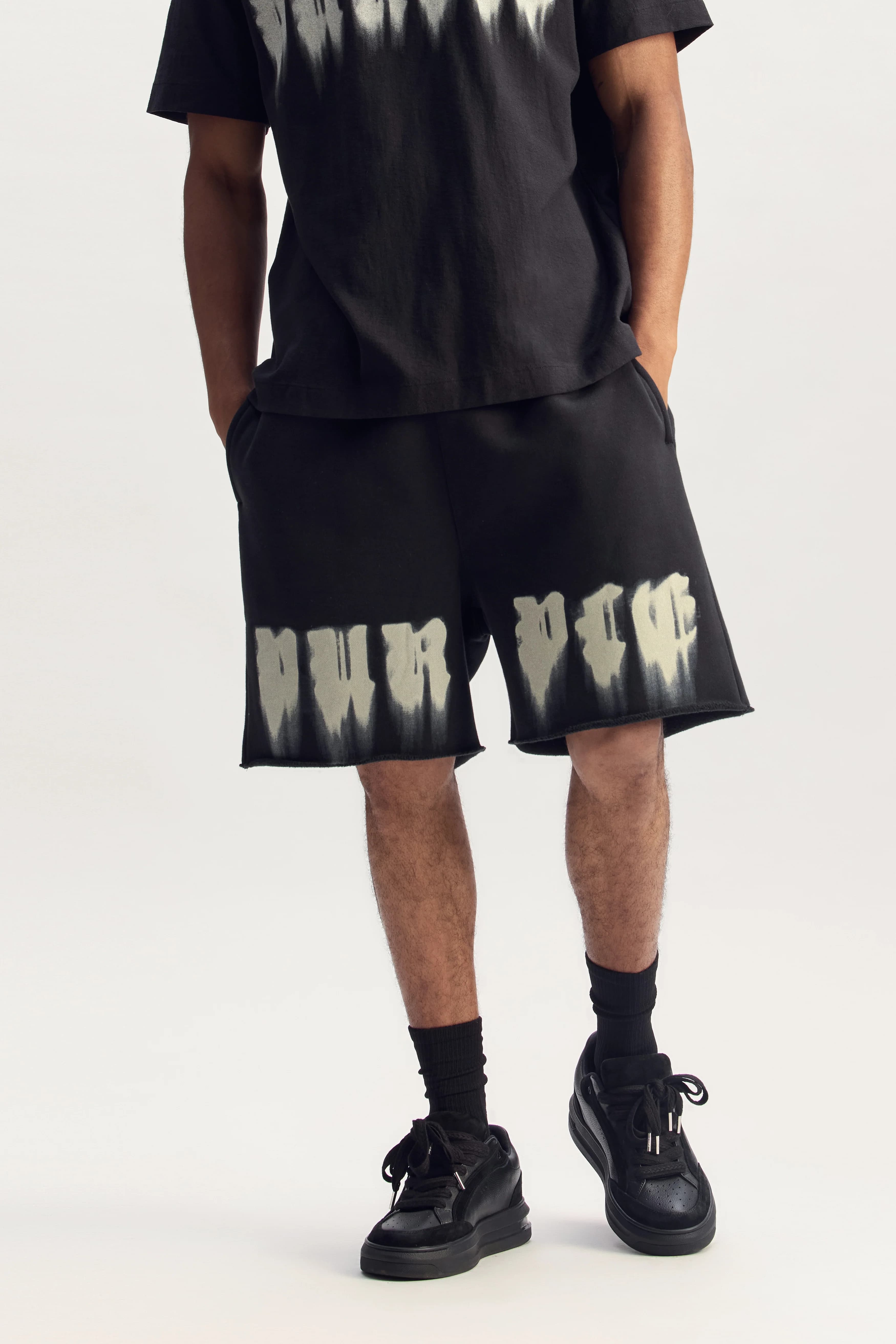 Smudged Gothic Short by Purple Brand