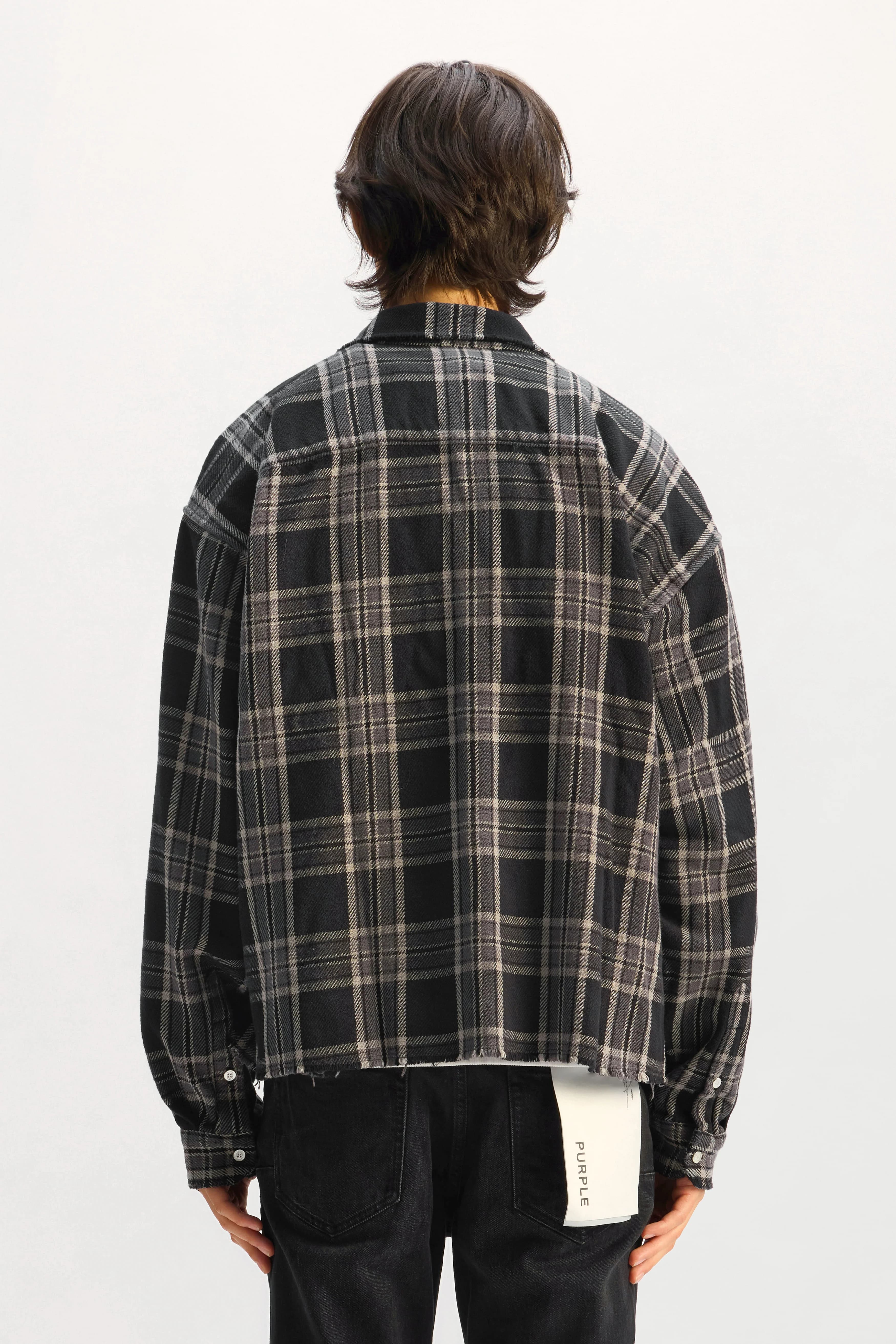 Cropped Flannel Shirt 4